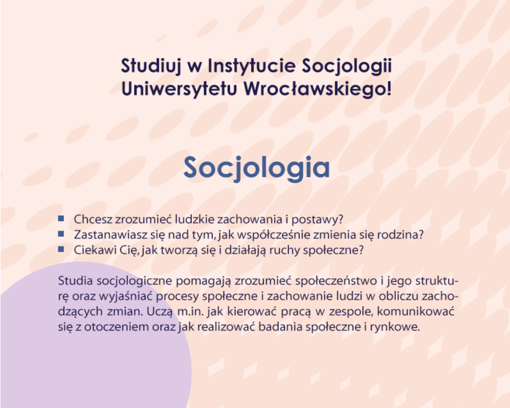 Socjologia ulotka