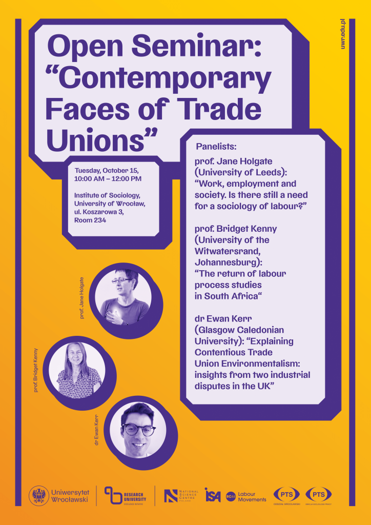 Seminarium: "Contemporary Faces of Trade Unions"